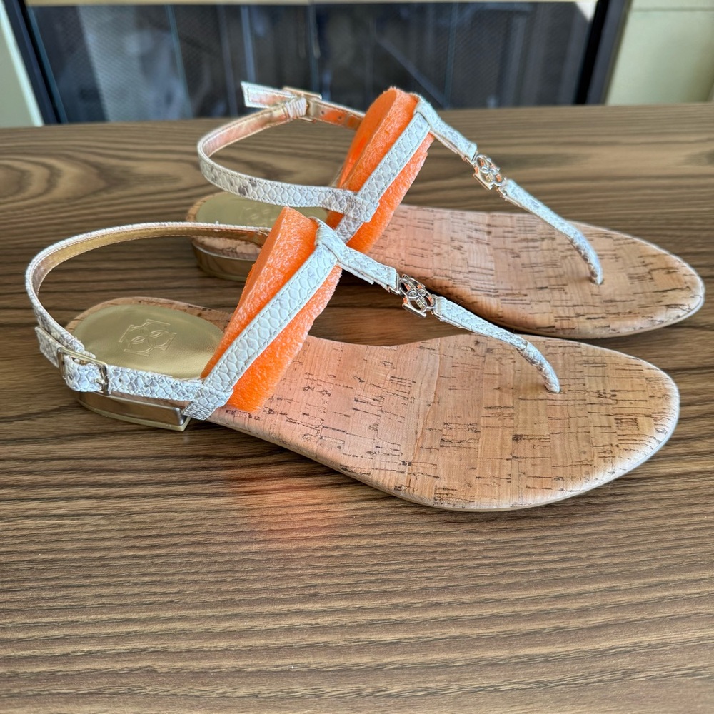 Ann Taylor Ladies Sandals-Cork Bottom Flats-Size 8M - Picture 2 of 11